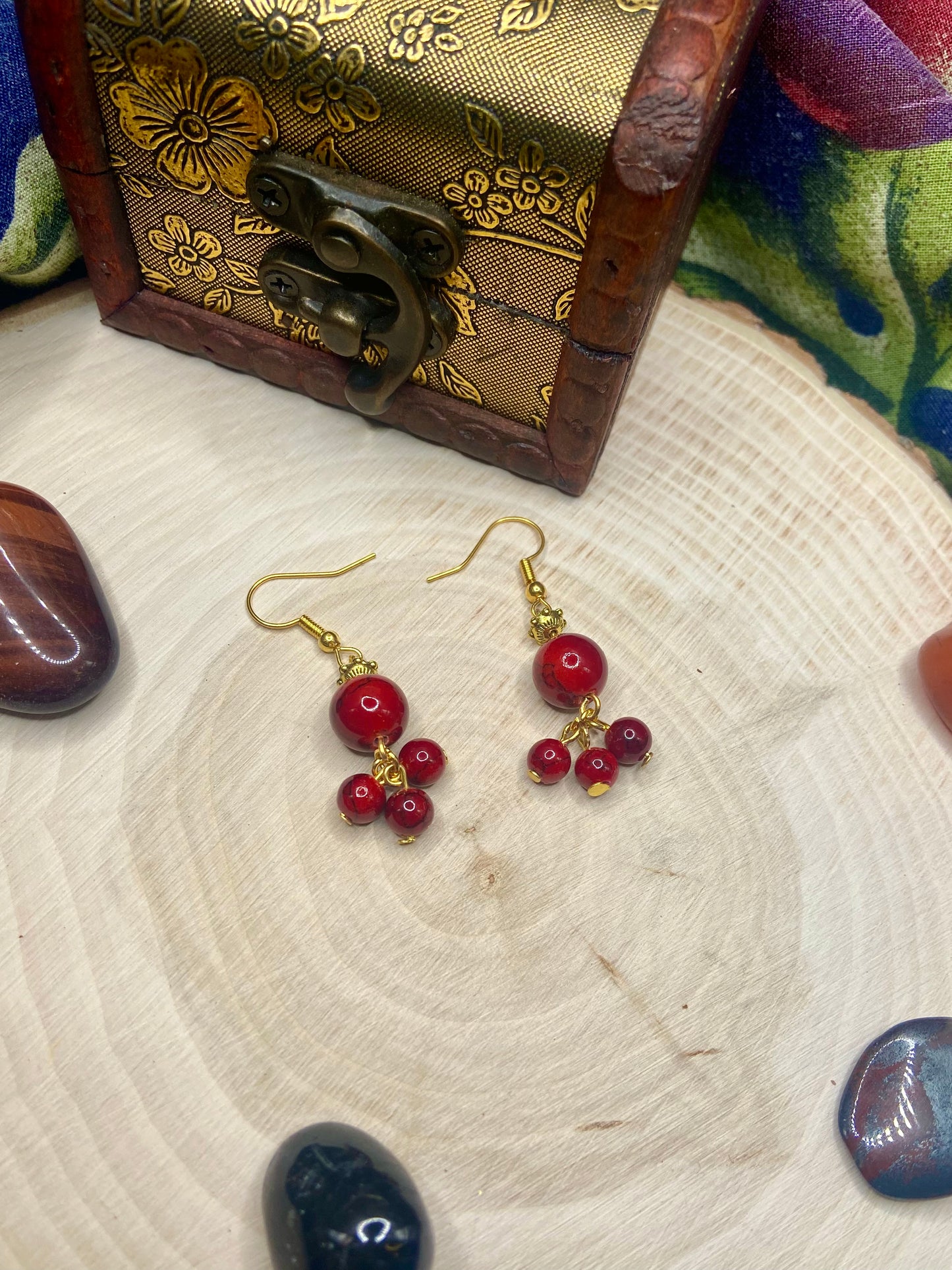 Pomegranate Seed Dangles